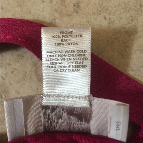 Loft Outlet Magenta Bar Back Top S - Picture 3 of 4